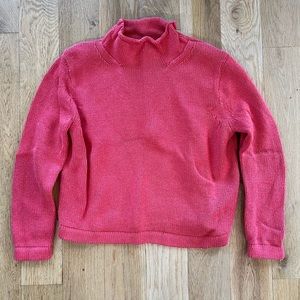 JCrew cropped sweater- women’s size M- color red